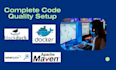 set up sonarqube, jenkins, maven, docker, black duck for code quality, security