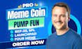 create meme coin, spl token, presale staking, pump fun, bittensor on solana sui