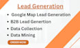 do google map b2b lead generation, data collection and typing