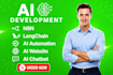 develop ai website, ai chatbot, ai software, ai mobile app, saas app, ai agent