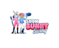make modern sexy snow bunny character logo