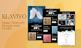 design klaviyo email flows email template