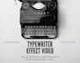 stunning typewriting effect video