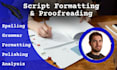 proofread and edit your screenplay