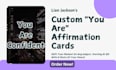 create custom and personalized affirmation cards