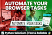 browser automation with python selenium custom runnable scripts