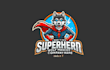 do design superhero wolf mascot logo with unlimited review