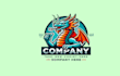 do create retro dragon mascot logo design with express delivery