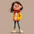 design 3d pixar style cartoon character,
