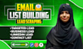 find email address, scrape business data with email targeted any industry