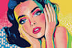 draw a retro pop art roy lichtenstein style