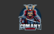 do make custom samurai mascot logo with express delivery