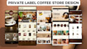 design private label coffee website coffee store coffee shopify store