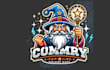 do create magical wizard mascot logo with express delivery