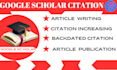 write, publish and increase citation on your google scholar scopus q1 to q4