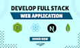 develop modern mern stack website, react, node,  full stack development