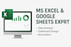 be your custom excel spreadsheet and google sheets expert