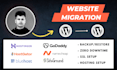 migrate your website to a new hosting or domain