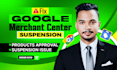 fix google merchant center suspension