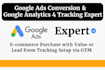 setup ga4 enhanced ecommerce and google ads conversion tracking via GTM