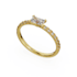 engagement ring 3d model for pricess cut diamond