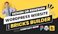 do responsive wordpress website design with bricks builder