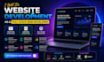 do website development as full stack web developer, front end,backend developer
