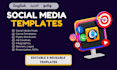 do design custom editable templates your business needs