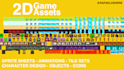 draw 2d game assets spritesheet, icons, objects, animations