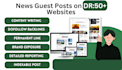 do 10 news guest post on DR 50 websites