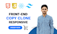 clone any website using react js with a responsive design