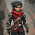 cerate a game character art and game character concept art