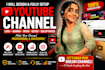design a pro logo, banner, intro, outro and fully set up your youtube channel