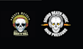 design custom podcast music skull logo