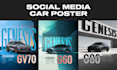 design car poster for social media