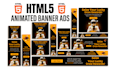 design animated HTML5 banner, HTML banner ads, and web banner google ads