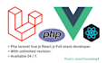 be your php laravel vuejs reactjs full stack developer custom website html css