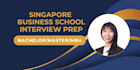 conduct a mock interview for business school to receive scholarships