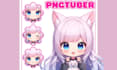 design pngtuber 2d vtuber model live2d vtuber character anime png tuber twitch