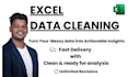 clean, format, remove duplicates and organize excel data