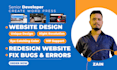 fix wordpress website, redesign and make it responsive