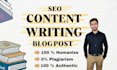 do SEO content writting and blog post
