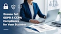 craft gdpr, ccpa , data privacy compliance documents for business