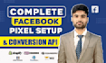 set up facebook pixel or meta pixel conversion API  ga4, GTM, fix pixel tracking
