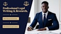 professionally do legal article writing and research