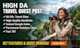 do travel, adventure,hotel guest post on high da sites