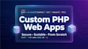develop a secure custom PHP mysql web application