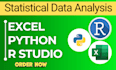 do linear, multiple and logistic regression analysis using r, python and excel