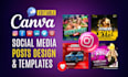 create canva social media posts design and editable canva templates