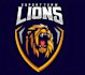 design king lion, lioness logo
